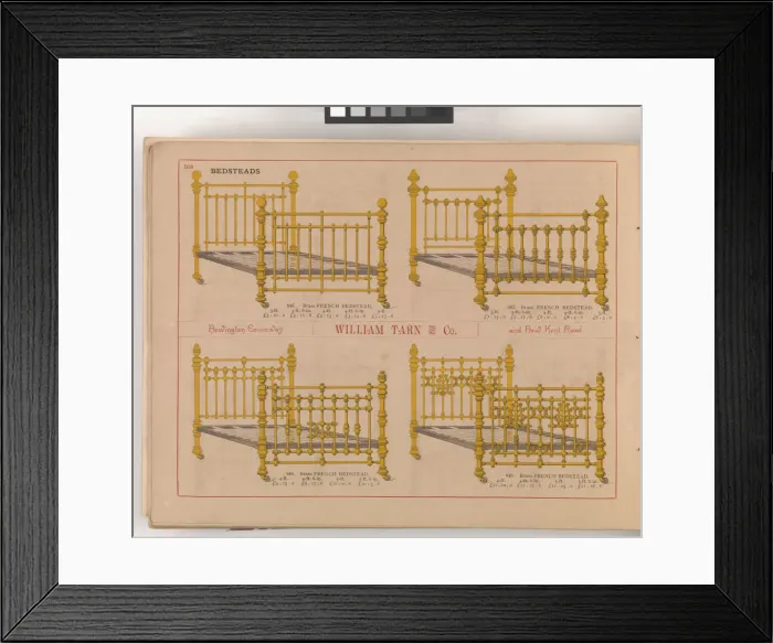 Framed Print : Page from William Tarn and Co.s Illustrated Catalogue: wit