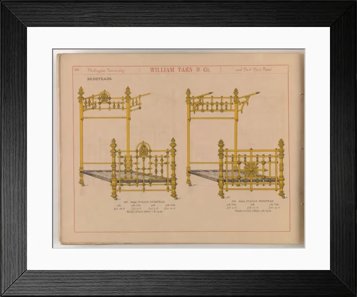 Framed Print : Page from William Tarn and Co.s Illustrated Catalogue: wit Framed Print : Page from William Tarn and Co.s Illustrated Catalogue: wit