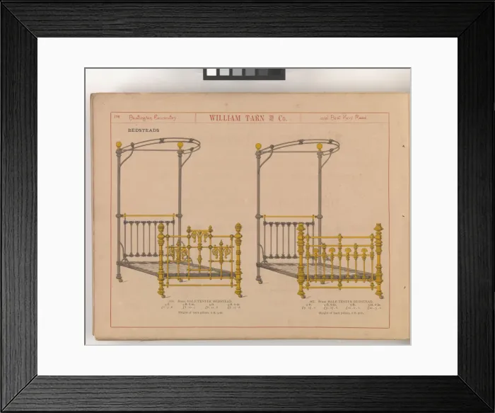 Framed Print : Page from William Tarn and Co.s Illustrated Catalogue: wit Framed Print : Page from William Tarn and Co.s Illustrated Catalogue: wit