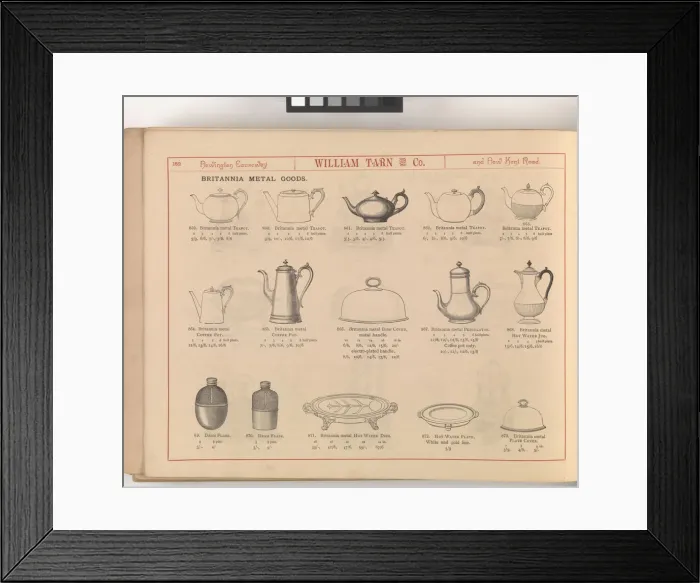 Framed Print : Page from William Tarn and Co.s Illustrated Catalogue: wit Framed Print : Page from William Tarn and Co.s Illustrated Catalogue: wit