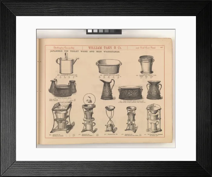 Framed Print : Page from William Tarn and Co.s Illustrated Catalogue: wit Framed Print : Page from William Tarn and Co.s Illustrated Catalogue: wit