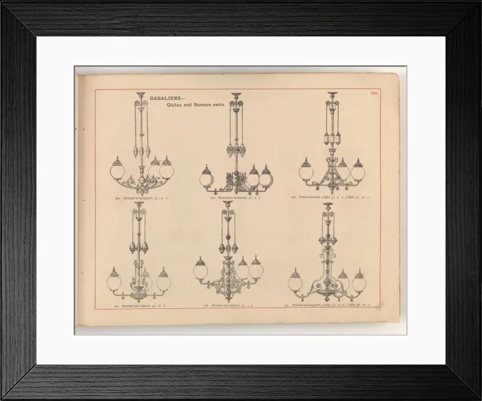 Framed Print : Page from William Tarn and Co.s Illustrated Catalogue: wit Framed Print : Page from William Tarn and Co.s Illustrated Catalogue: wit