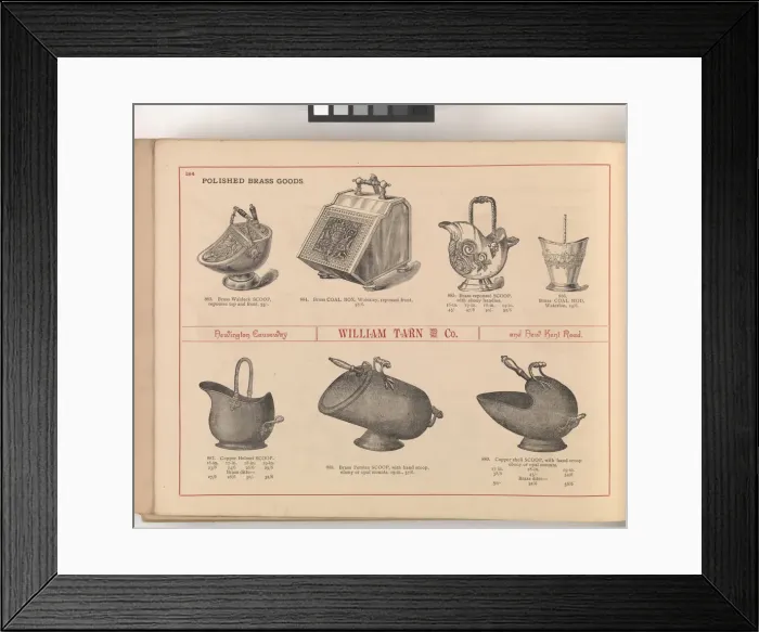 Framed Print : Page from William Tarn and Co.s Illustrated Catalogue: wit Framed Print : Page from William Tarn and Co.s Illustrated Catalogue: wit