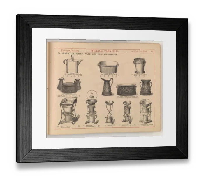 Framed Print : Page from William Tarn and Co.s Illustrated Catalogue: wit Framed Print : Page from William Tarn and Co.s Illustrated Catalogue: wit