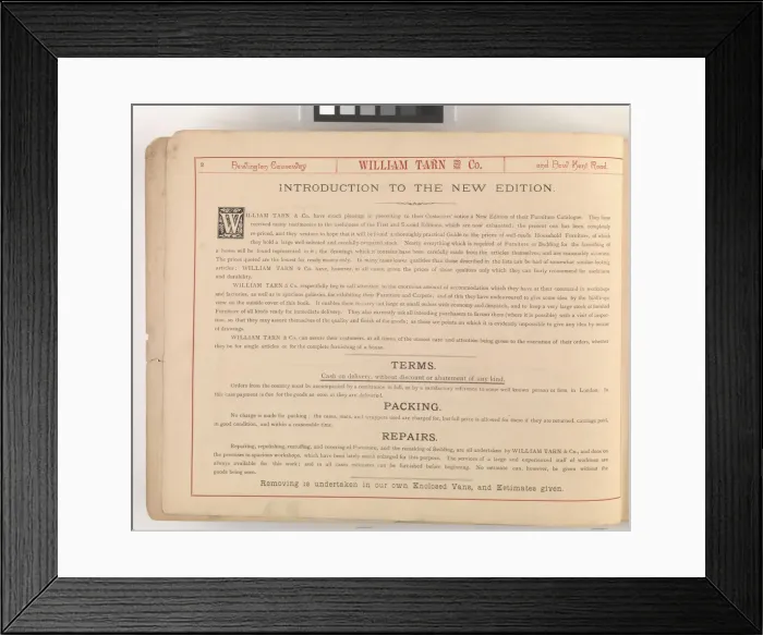 Framed Print : Page from William Tarn and Co.s Illustrated Catalogue: wit Framed Print : Page from William Tarn and Co.s Illustrated Catalogue: wit