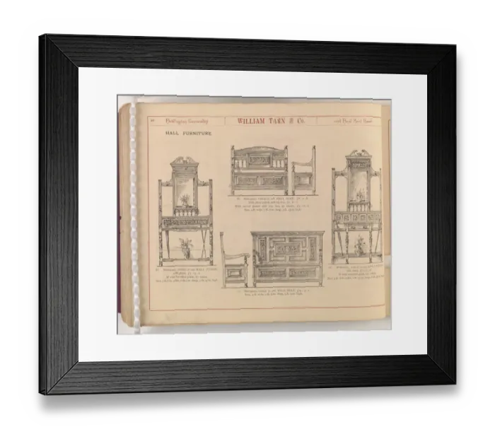 Framed Print : Page from William Tarn and Co.s Illustrated Catalogue: wit Framed Print : Page from William Tarn and Co.s Illustrated Catalogue: wit