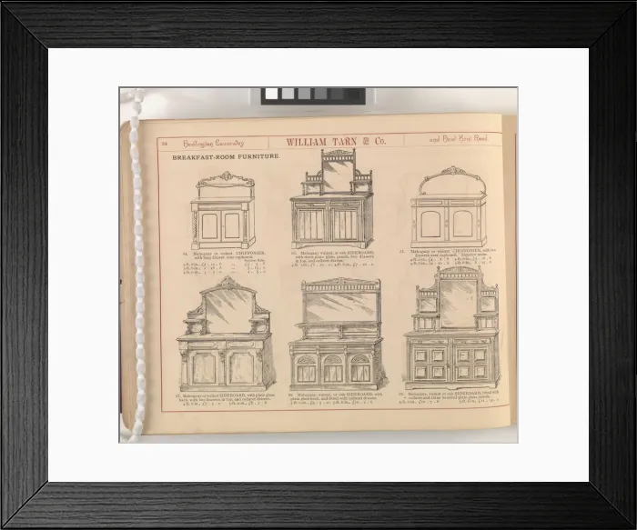Framed Print : Page from William Tarn and Co.s Illustrated Catalogue: wit Framed Print : Page from William Tarn and Co.s Illustrated Catalogue: wit