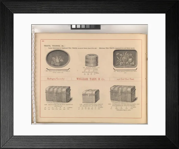 Framed Print : Page from William Tarn and Co.s Illustrated Catalogue: wit Framed Print : Page from William Tarn and Co.s Illustrated Catalogue: wit