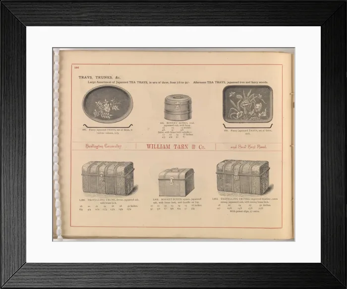 Framed Print : Page from William Tarn and Co.s Illustrated Catalogue: wit