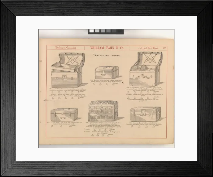 Framed Print : Page from William Tarn and Co.s Illustrated Catalogue: wit Framed Print : Page from William Tarn and Co.s Illustrated Catalogue: wit