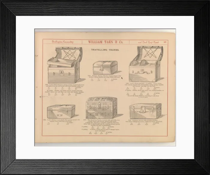 Framed Print : Page from William Tarn and Co.s Illustrated Catalogue: wit