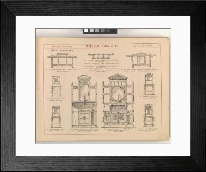 Framed Print : Page from William Tarn and Co.s Illustrated Catalogue: wit Framed Print : Page from William Tarn and Co.s Illustrated Catalogue: wit