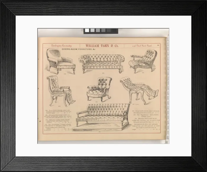 Framed Print : Page from William Tarn and Co.s Illustrated Catalogue: wit Framed Print : Page from William Tarn and Co.s Illustrated Catalogue: wit