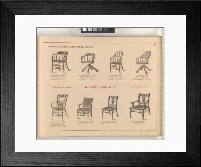 Framed Print : Page from William Tarn and Co.s Illustrated Catalogue: wit Framed Print : Page from William Tarn and Co.s Illustrated Catalogue: wit
