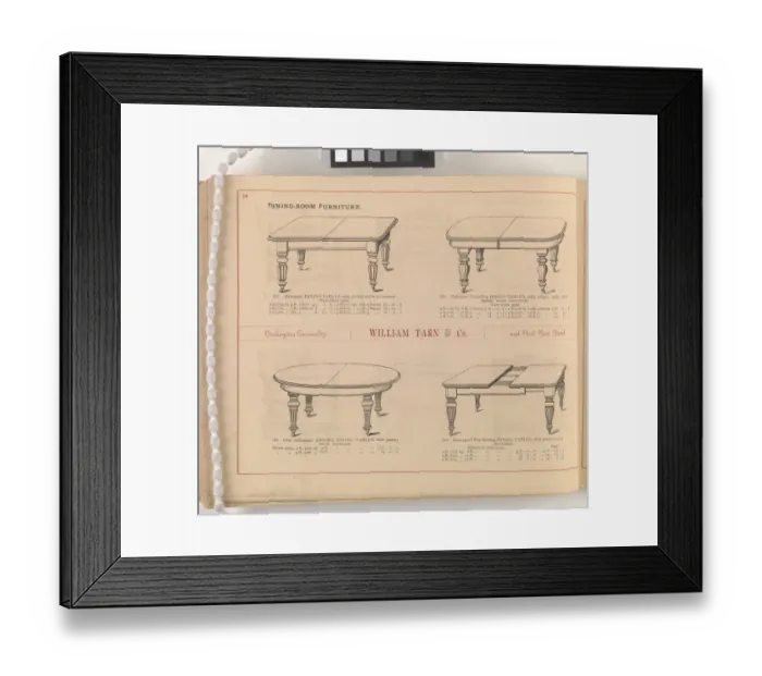 Framed Print : Page from William Tarn and Co.s Illustrated Catalogue: wit Framed Print : Page from William Tarn and Co.s Illustrated Catalogue: wit