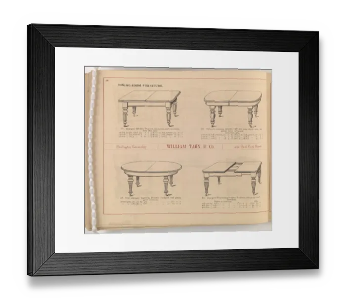 Framed Print : Page from William Tarn and Co.s Illustrated Catalogue: wit