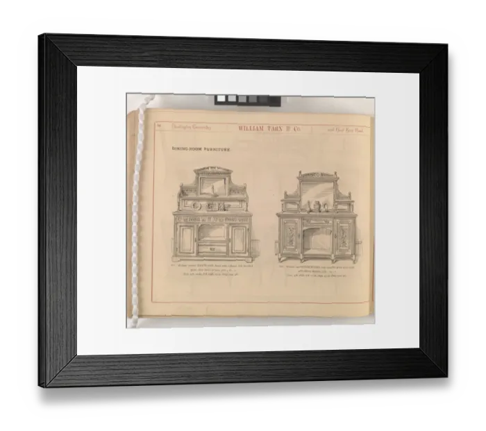 Framed Print : Page from William Tarn and Co.s Illustrated Catalogue: wit Framed Print : Page from William Tarn and Co.s Illustrated Catalogue: wit