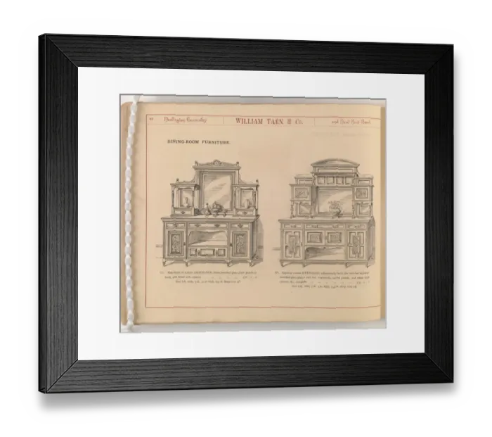 Framed Print : Page from William Tarn and Co.s Illustrated Catalogue: wit Framed Print : Page from William Tarn and Co.s Illustrated Catalogue: wit