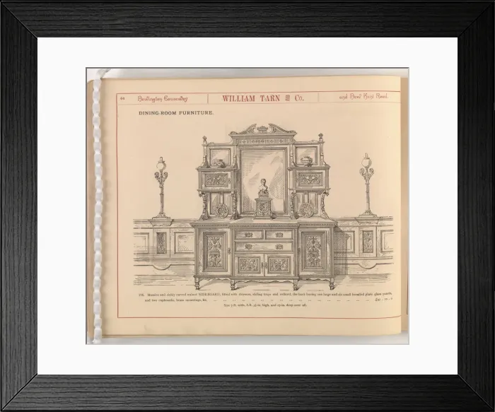 Framed Print : Page from William Tarn and Co.s Illustrated Catalogue: wit Framed Print : Page from William Tarn and Co.s Illustrated Catalogue: wit