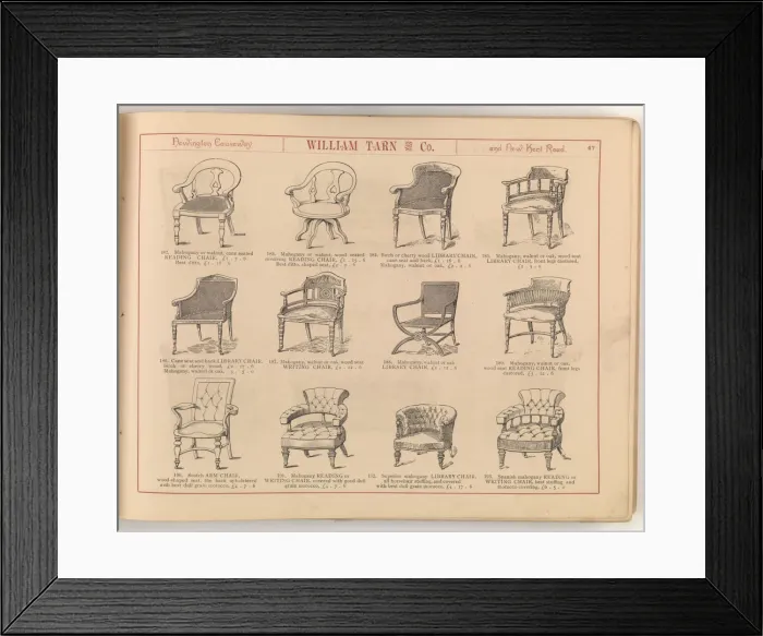 Framed Print : Page from William Tarn and Co.s Illustrated Catalogue: wit