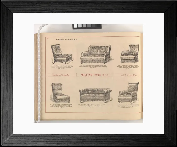 Framed Print : Page from William Tarn and Co.s Illustrated Catalogue: wit Framed Print : Page from William Tarn and Co.s Illustrated Catalogue: wit