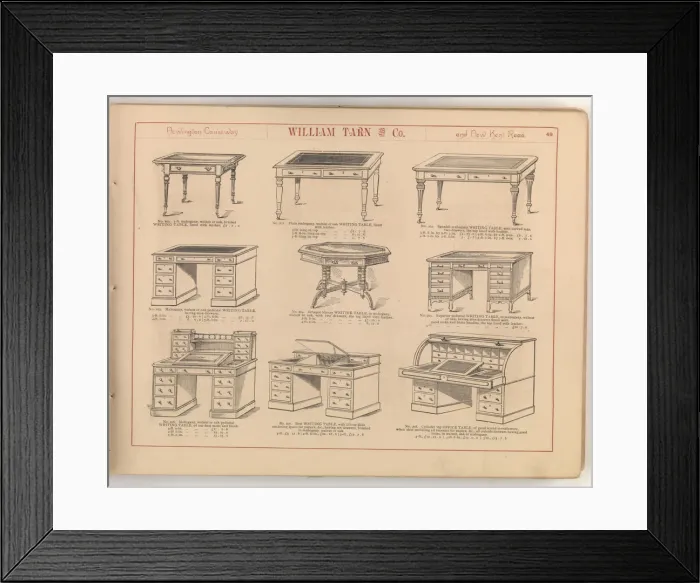 Framed Print : Page from William Tarn and Co.s Illustrated Catalogue: wit