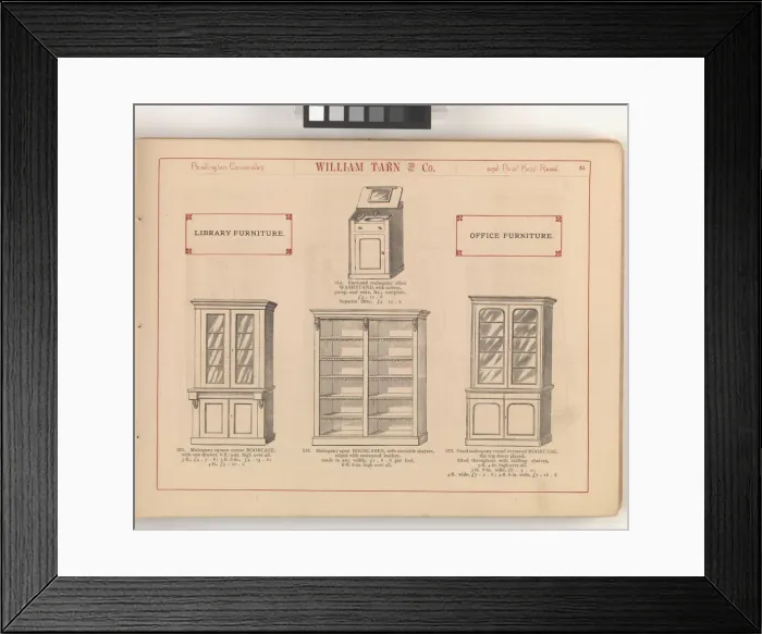 Framed Print : Page from William Tarn and Co.s Illustrated Catalogue: wit Framed Print : Page from William Tarn and Co.s Illustrated Catalogue: wit