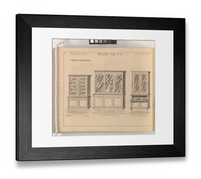 Framed Print : Page from William Tarn and Co.s Illustrated Catalogue: wit Framed Print : Page from William Tarn and Co.s Illustrated Catalogue: wit