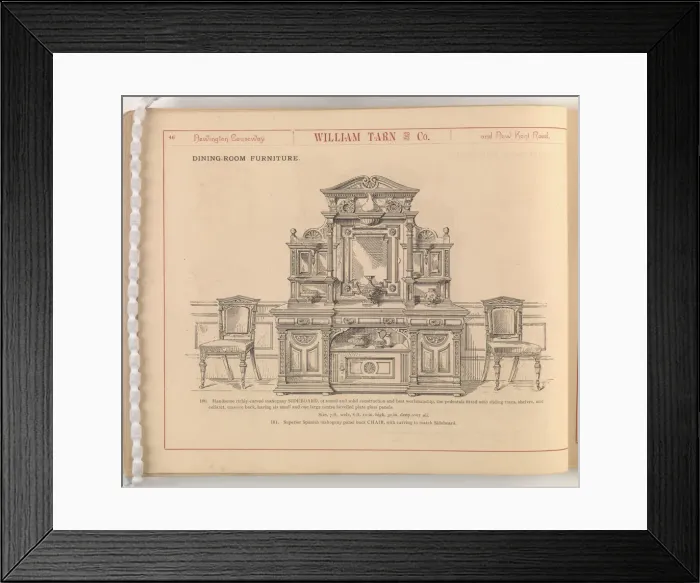 Framed Print : Page from William Tarn and Co.s Illustrated Catalogue: wit Framed Print : Page from William Tarn and Co.s Illustrated Catalogue: wit