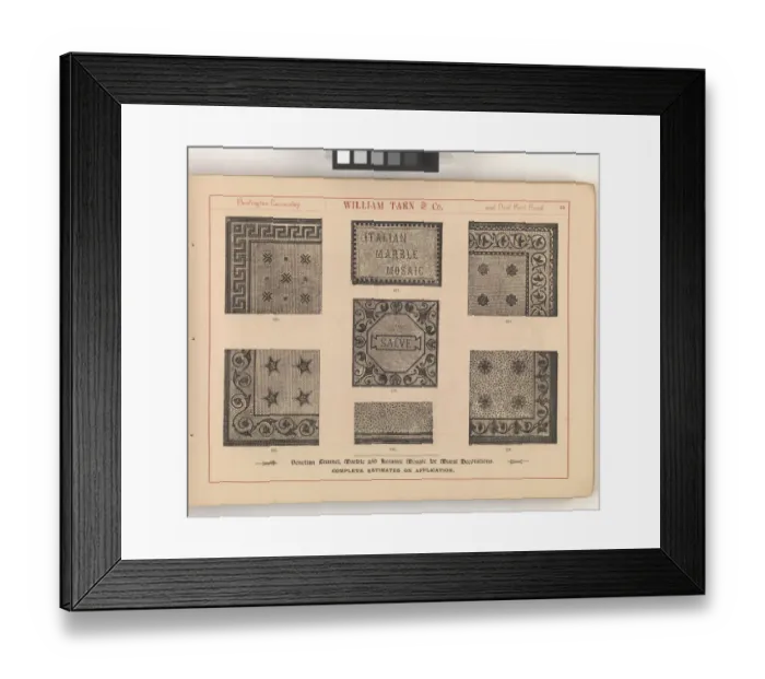 Framed Print : Page from William Tarn and Co.s Illustrated Catalogue: wit Framed Print : Page from William Tarn and Co.s Illustrated Catalogue: wit