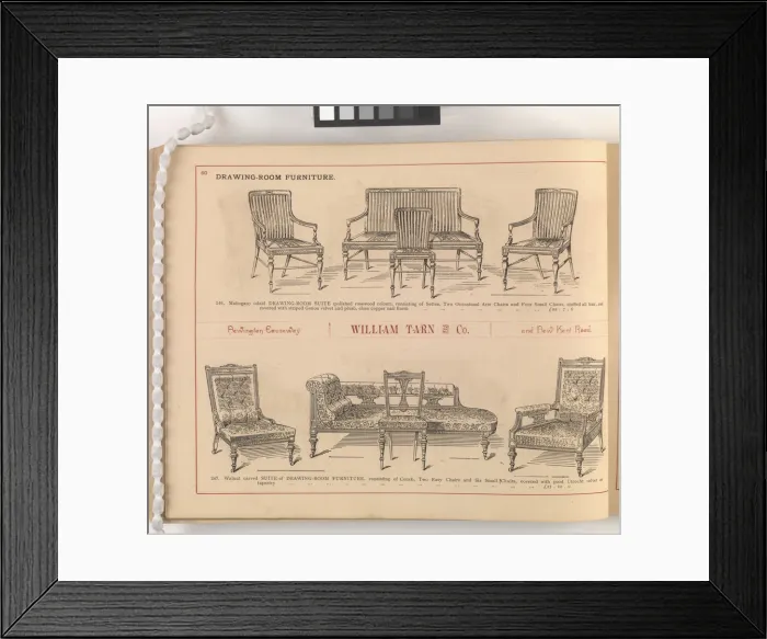 Framed Print : Page from William Tarn and Co.s Illustrated Catalogue: wit Framed Print : Page from William Tarn and Co.s Illustrated Catalogue: wit