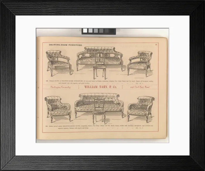 Framed Print : Page from William Tarn and Co.s Illustrated Catalogue: wit Framed Print : Page from William Tarn and Co.s Illustrated Catalogue: wit
