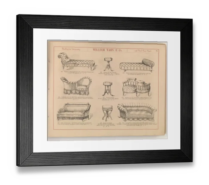 Framed Print : Page from William Tarn and Co.s Illustrated Catalogue: wit Framed Print : Page from William Tarn and Co.s Illustrated Catalogue: wit