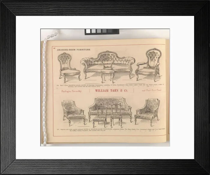 Framed Print : Page from William Tarn and Co.s Illustrated Catalogue: wit Framed Print : Page from William Tarn and Co.s Illustrated Catalogue: wit