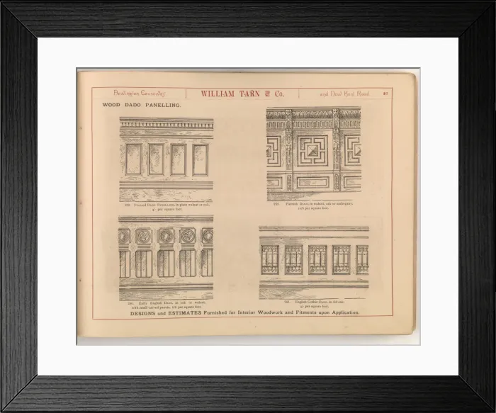Framed Print : Page from William Tarn and Co.s Illustrated Catalogue: wit Framed Print : Page from William Tarn and Co.s Illustrated Catalogue: wit