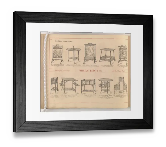 Framed Print : Page from William Tarn and Co.s Illustrated Catalogue: wit Framed Print : Page from William Tarn and Co.s Illustrated Catalogue: wit