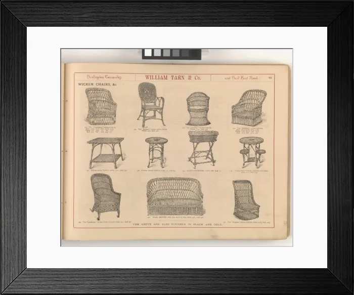 Framed Print : Page from William Tarn and Co.s Illustrated Catalogue: wit Framed Print : Page from William Tarn and Co.s Illustrated Catalogue: wit