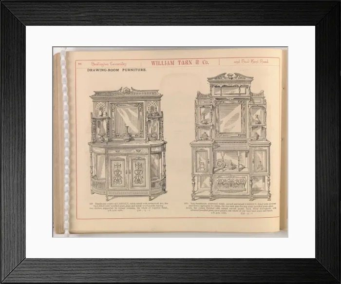 Framed Print : Page from William Tarn and Co.s Illustrated Catalogue: wit Framed Print : Page from William Tarn and Co.s Illustrated Catalogue: wit
