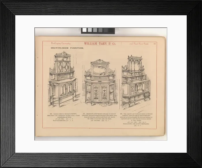 Framed Print : Page from William Tarn and Co.s Illustrated Catalogue: wit Framed Print : Page from William Tarn and Co.s Illustrated Catalogue: wit