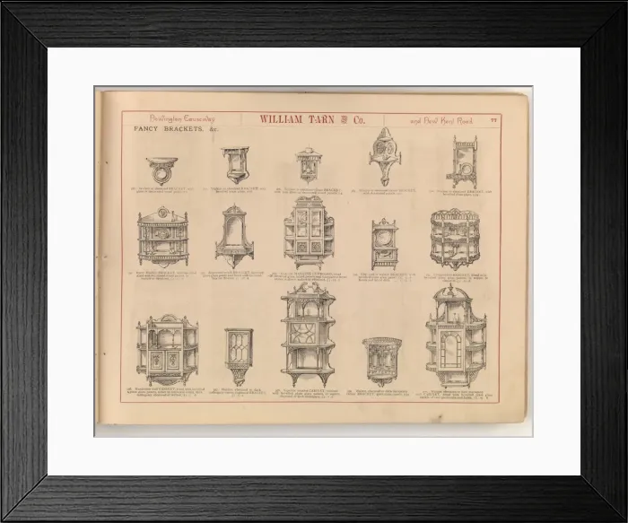 Framed Print : Page from William Tarn and Co.s Illustrated Catalogue: wit Framed Print : Page from William Tarn and Co.s Illustrated Catalogue: wit