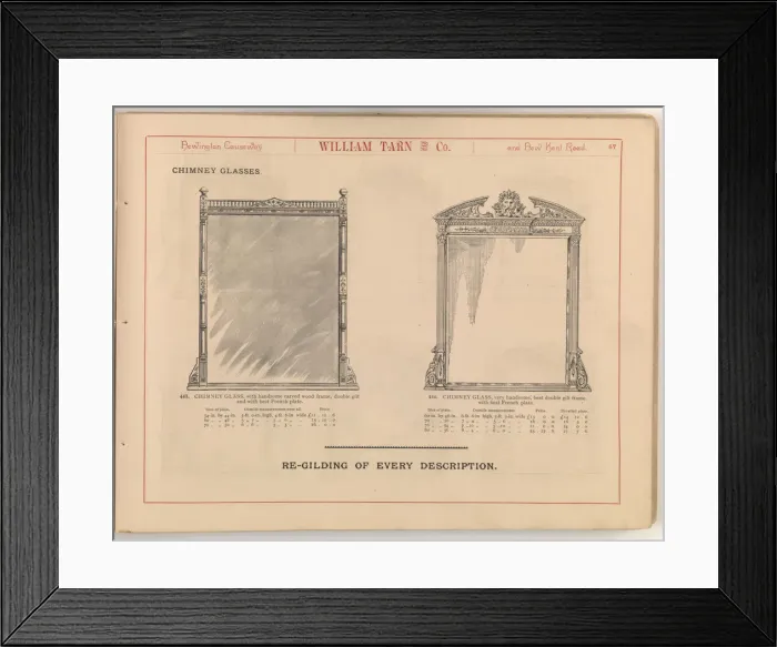 Framed Print : Page from William Tarn and Co.s Illustrated Catalogue: wit Framed Print : Page from William Tarn and Co.s Illustrated Catalogue: wit