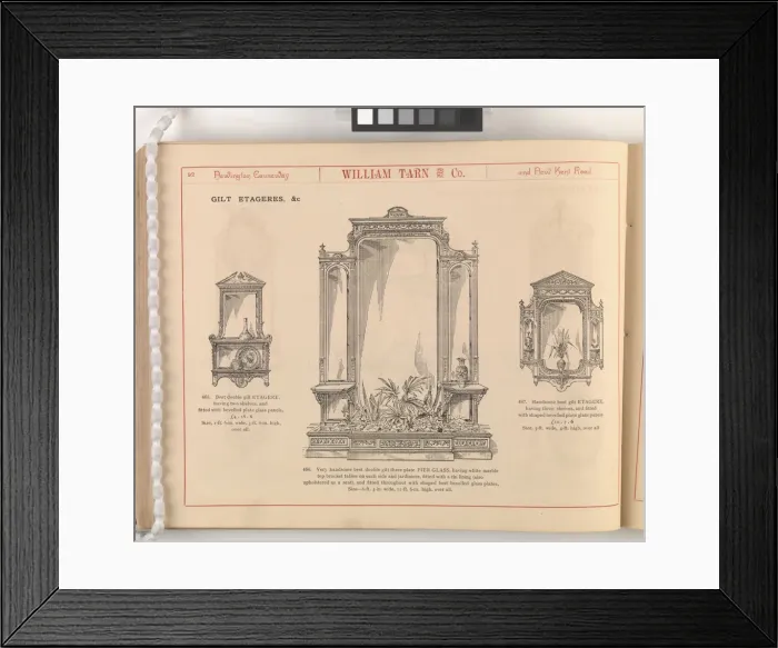 Framed Print : Page from William Tarn and Co.s Illustrated Catalogue: wit Framed Print : Page from William Tarn and Co.s Illustrated Catalogue: wit