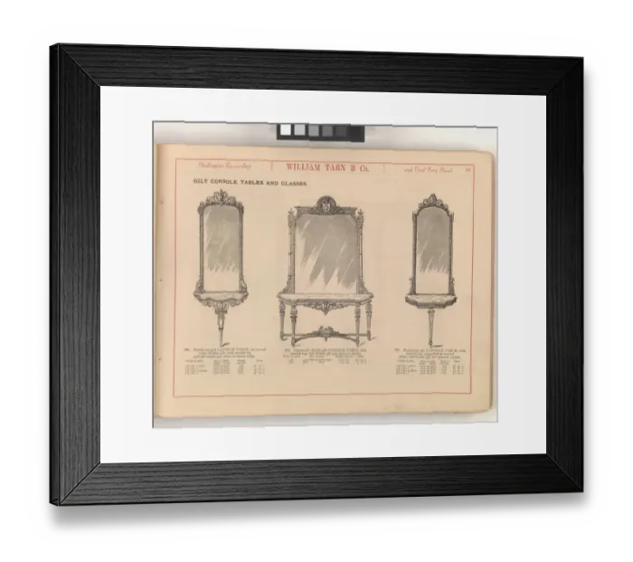 Framed Print : Page from William Tarn and Co.s Illustrated Catalogue: wit Framed Print : Page from William Tarn and Co.s Illustrated Catalogue: wit