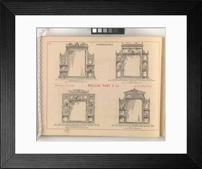 Framed Print : Page from William Tarn and Co.s Illustrated Catalogue: wit Framed Print : Page from William Tarn and Co.s Illustrated Catalogue: wit