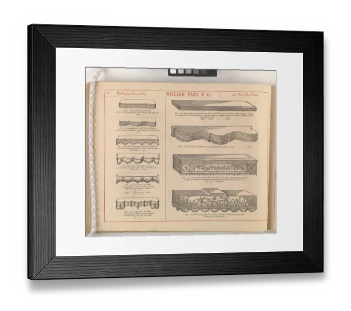 Framed Print : Page from William Tarn and Co.s Illustrated Catalogue: wit Framed Print : Page from William Tarn and Co.s Illustrated Catalogue: wit