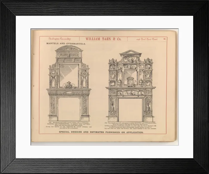 Framed Print : Page from William Tarn and Co.s Illustrated Catalogue: wit Framed Print : Page from William Tarn and Co.s Illustrated Catalogue: wit