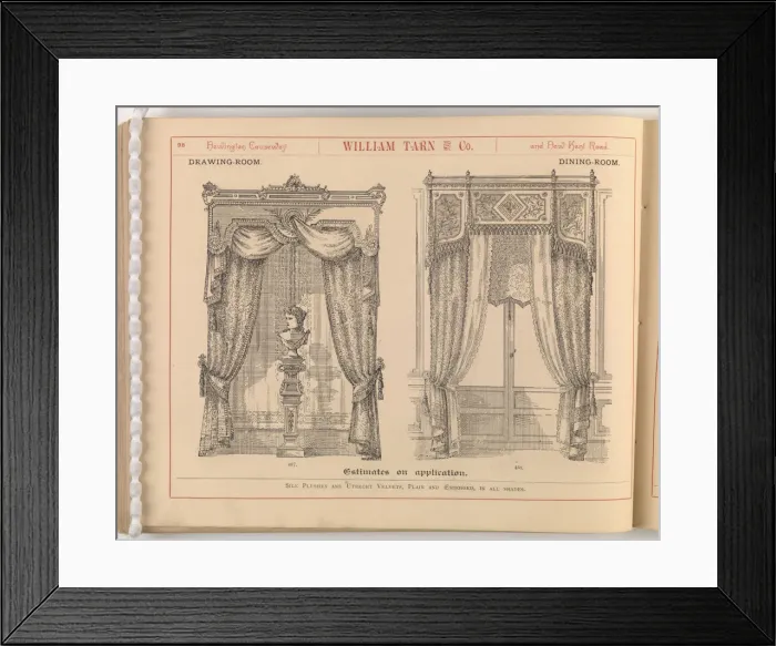 Framed Print : Page from William Tarn and Co.s Illustrated Catalogue: wit Framed Print : Page from William Tarn and Co.s Illustrated Catalogue: wit