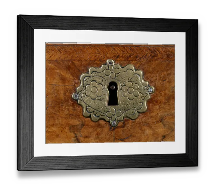 Framed Print : Guilbaud Writing Cabinet, detail Framed Print : Guilbaud Writing Cabinet, detail