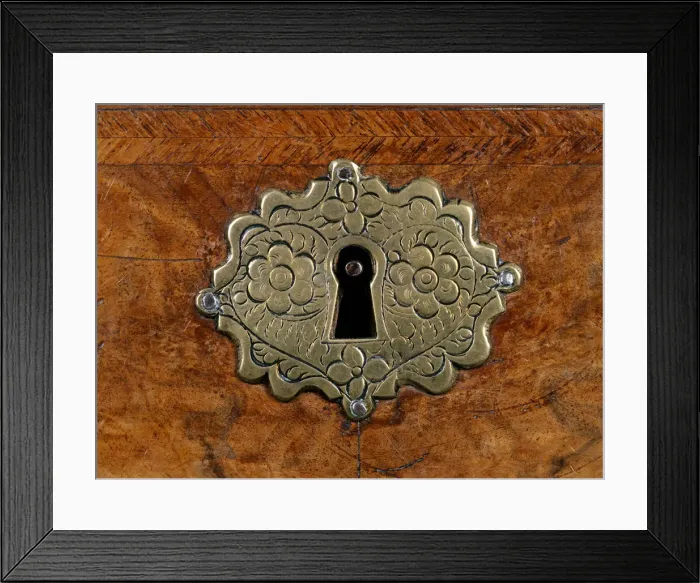 Framed Print : Guilbaud Writing Cabinet, detail Framed Print : Guilbaud Writing Cabinet, detail