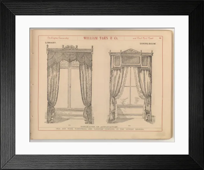Framed Print : Page from William Tarn and Co.s Illustrated Catalogue: wit Framed Print : Page from William Tarn and Co.s Illustrated Catalogue: wit
